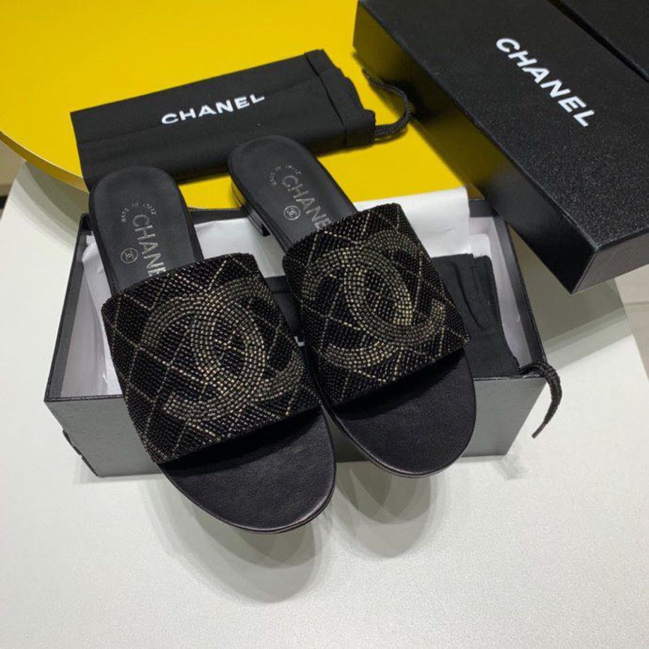 Chanel Mules Black For Women, Women's Shoes